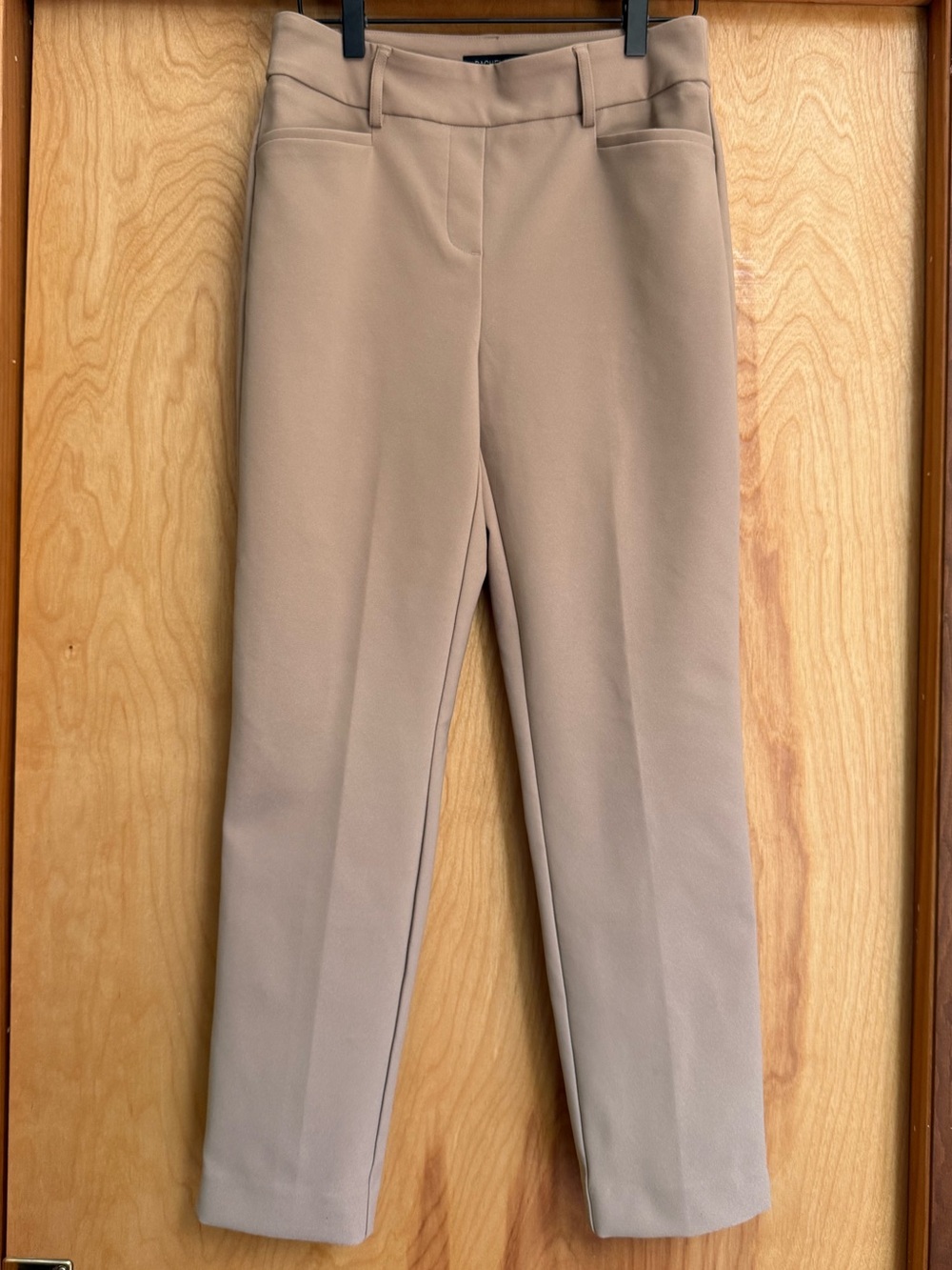 Small Rachel Zoe Slim Tapered Women's Dress Pants w/ Stretch - Taupe, Tan, Khaki